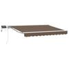 vidaXL Manueller Markisenrahmen mit LEDs Taupe 2,5 x 2 m