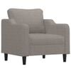 vidaXL Sessel Taupe 60 cm Stoff