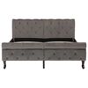 vidaXL Bettgestell Grau Samt 140 x 200 cm