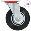 vidaXL 8 Stk. Lenkrollen 125 mm
