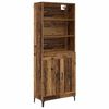 vidaXL Highboard 2 pcs Altholz Holzwerkstoff