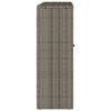 vidaXL Aufbewahrungsschrank mit Regal Grau 100 x 36 x 102 cm Rattan
