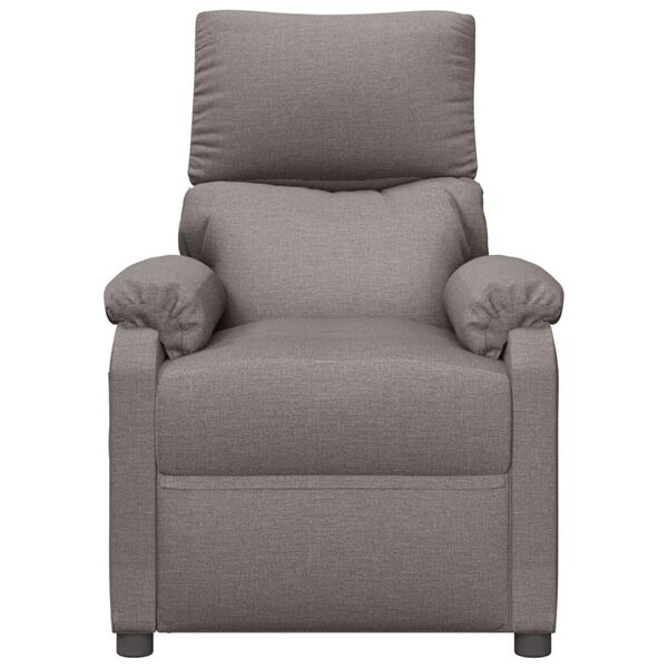 vidaXL Relaxsessel Taupe Stoff