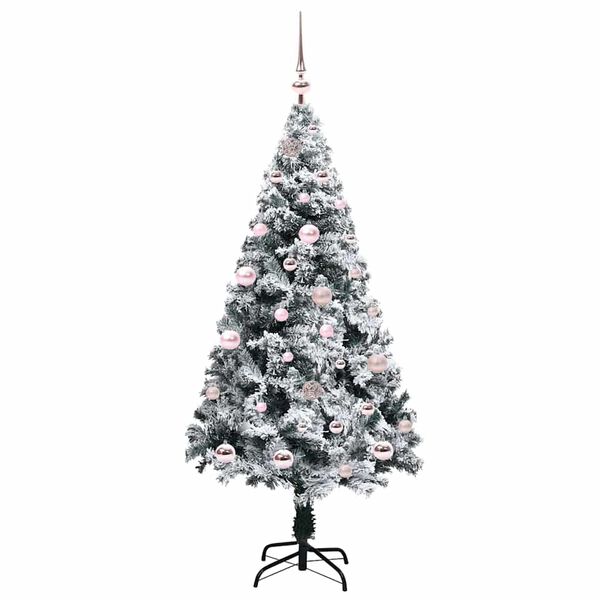 vidaXL K&uuml;nstlicher Weihnachtsbaum mit 150 LEDs mit St&auml;nder Wei&szlig; 150 cm