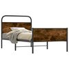 vidaXL Bettgestell ohne Matratze 100x190 cm Sonoma-Eiche Holzwerkstoff