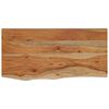 vidaXL Wandregal 60x30x3,8 cm Rechteckig Massivholz Akazie Baumkante