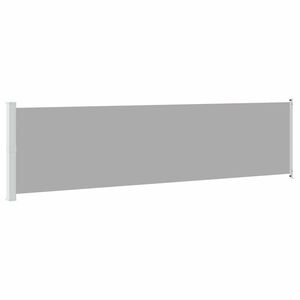 vidaXL Seitenmarkise Ausziehbar 614x160 cm Grau