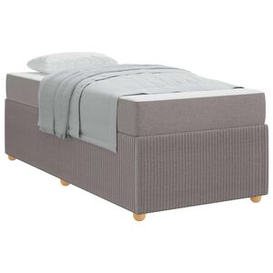 vidaXL Bettrahmen Taupe 80 x 200 cm Stoff