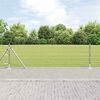 vidaXL Zaun mit Pfosten Silber 0,6 x 50 m Stahl