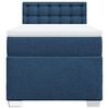 vidaXL Boxspringbett mit Matratze Blau 90x190 cm Stoff