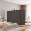 vidaXL 3-tlg. Paravent Braun 525x180 cm Stoff