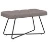 vidaXL Bank mit Knopfheftung Taupe 80 x 40 x 46 cm Stoff