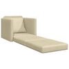 vidaXL Schlafsofa 60cm Creme Stoff