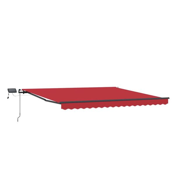 vidaXL Einziehbare Markise Rot 450 x 350 cm Stoff