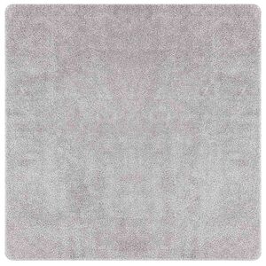 vidaXL Anti-Rutsch Shaggy Teppich Grau 120 x 120 cm PP