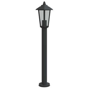 vidaXL Wegeleuchte Schwarz 80 cm Edelstahl