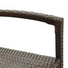 vidaXL 5-tlg. Gartenbar-Set Braun Massivholz Akazie und Poly Rattan