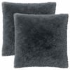 vidaXL Kissen mit Kissen HEERLEN 2 Stk. Anthrazit PV Fleece