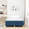 vidaXL Boxspringbett mit Matratze Blau 120 x 200 cm Stoff