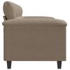 vidaXL 3-Sitzer-Sofa Taupe 180 cm Mikrofasergewebe