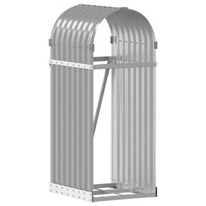 vidaXL Kaminholzunterstand Hellgrau 40x45x100 cm Verzinkter Stahl