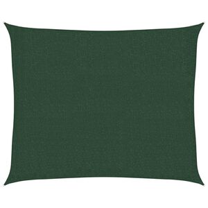 vidaXL Sonnensegel 160 g/m&sup2; Dunkelgr&uuml;n 2,5x3 m HDPE