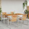 vidaXL Esstisch Braun 150 x 90 x 75 cm Massivholz Teak