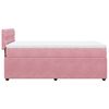 vidaXL Boxspringbett mit Matratze Rosa 90x190 cm Samt