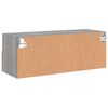 vidaXL TV-Wandschrank Grau Sonoma 80x30x30 cm Holzwerkstoff