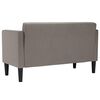 vidaXL Zweisitzer-Sofa Taupe 111 cm Stoff