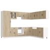 vidaXL 14-tlg. K&uuml;chenschrank-Set Kalmar Sonoma-Eiche Holzwerkstoff