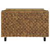 vidaXL Couchtisch Braun 60 x 60 x 38 cm Massivholz Teak