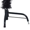 vidaXL K&uuml;nstlicher vorbeleuchteter Weihnachtsbaum Schwarz 150 cm PVC