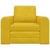 vidaXL Schlafsofa Gelb 98 x 71 x 83 cm Samt