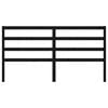 vidaXL Kopfteil Schwarz 186x4x100 cm Massivholz Kiefer