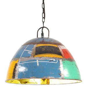 vidaXL H&auml;ngelampe Vintage Industriestil 25 W Mehrfarbig Rund 41 cm E27