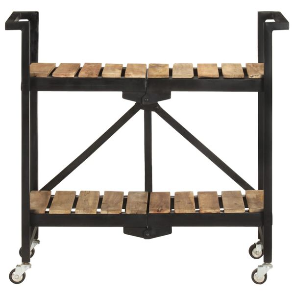 vidaXL Küchenwagen 87x36x81 cm Mango Massivholz