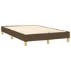 vidaXL Boxspringbett mit Matratze Dunkelbraun 120x200 cm Stoff