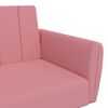 vidaXL Schlafsofa 2-Sitzer Rosa Samt