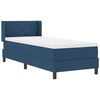 vidaXL Boxspringbett mit Matratze Blau 200 x 80 cm Polyester