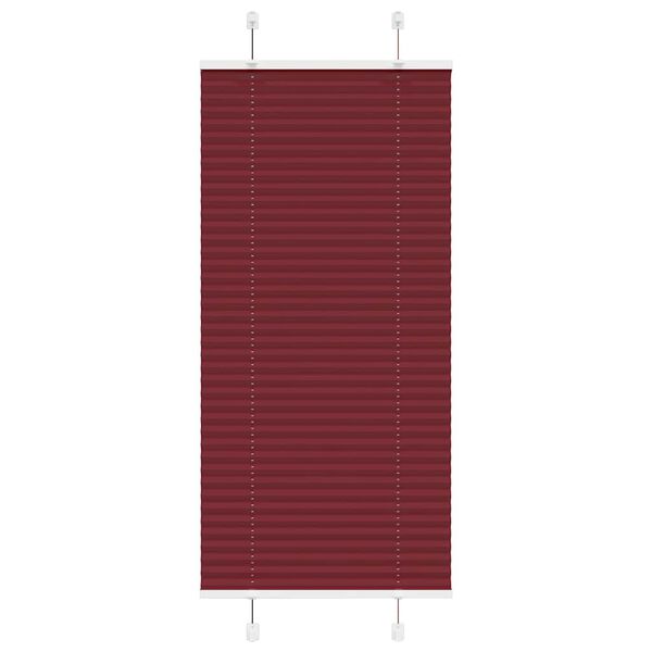 vidaXL Plissee Bordeauxrot 55x100 cm Stoffbreite 54,4 cm Polyester
