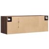 vidaXL TV-Wandschrank mit LED-Beleuchtung Eichen-Optik 100x31x35 cm