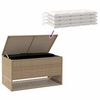 vidaXL Outdoor-Kissenbox Beige 100x55x55,5 cm Poly Rattan