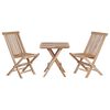 vidaXL 3-tlg. Bistro-Set Klappbar Massivholz Teak