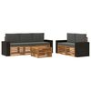 vidaXL Outdoor-Sofagarnitur 6 stk. Natur und Anthrazit