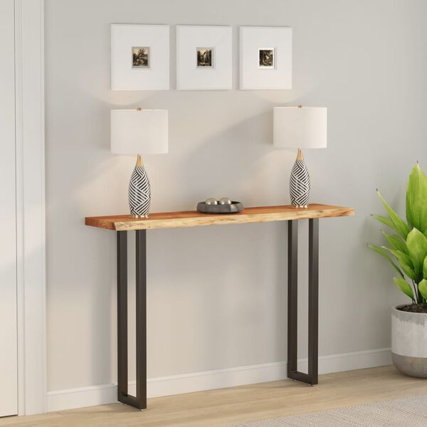 vidaXL Tischplatte 140x30x3,8cm Rechteckig Massivholz Akazie Baumkante