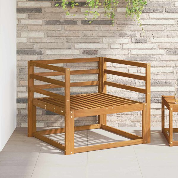 vidaXL Outdoor Mittelsofa Massivholz Akazie Natur