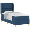 vidaXL Boxspringbett mit Kopfteil Blau 200 x 90 cm Stoff