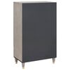 vidaXL Highboard Grau und Gold 60 x 33 x 100 cm Massivholz Mango