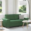 vidaXL Zweisitzer-Sofa Dunkelgr&uuml;n 140 cm Cordstoff